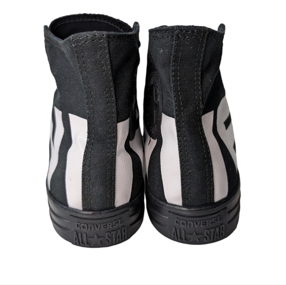 Converse Chuck Taylor All Star Hi Spellout Black White Unisex NEW M 5.5 W 7.5 - Picture 4 of 10